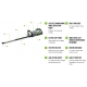 EGO HTX7500 Professional 75cm hedgetrimmer