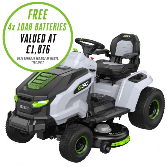 EGO TR4201E 107cm Ride-on tractor mower (Side Discharge)