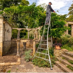 Henchman 12ft Three Adjustable Leg Platform Tripod Ladder