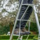 Henchman 6ft One Adjustable Leg Platform Tripod Ladder