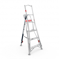 Henchman 6ft Three Adjustable Leg Platform Tripod Ladder