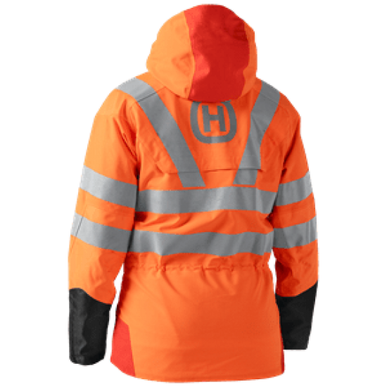 Husqvarna Technical Vent women's rain jacket (Hi-Viz)