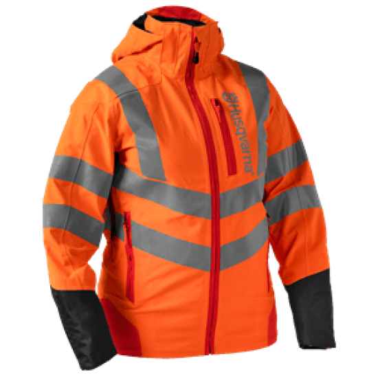 Husqvarna Technical Vent women's rain jacket (Hi-Viz)